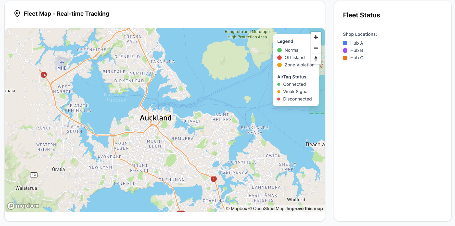 Interactive Fleet Map